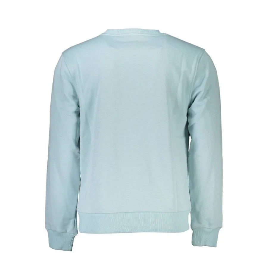 Cavalli Class Azzurro Cotton Men Sweatshirt