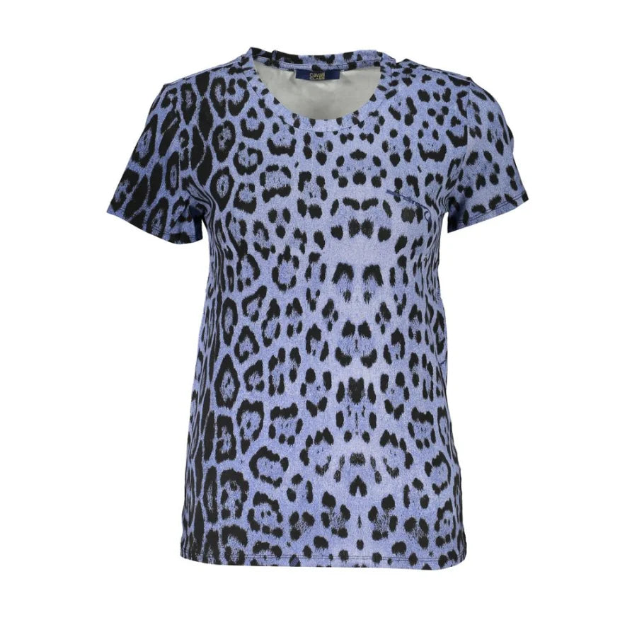 Cavalli Class Azzurro Cotton Women T-Shirt