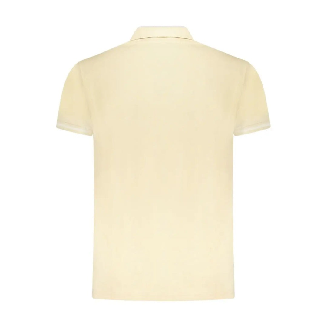Cavalli Class Beige Cotton Men Polo Shirt