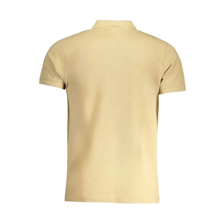 Cavalli Class Beige Cotton Men Polo-shirt