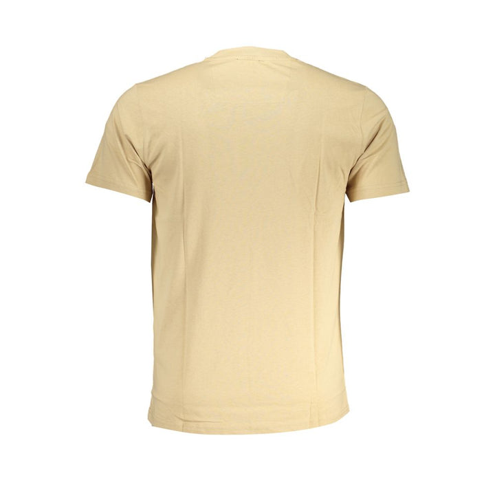 Cavalli Class Beige Cotton Men T-shirt