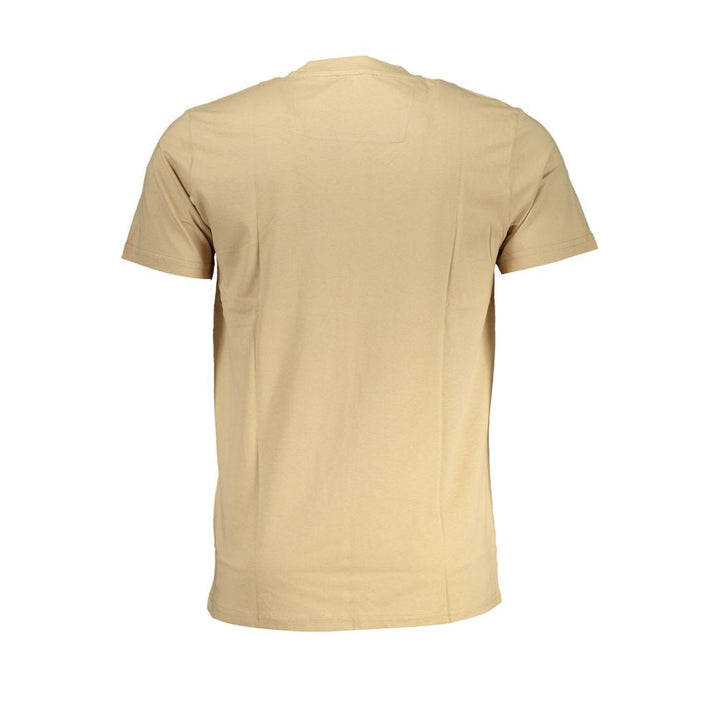 Cavalli Class Beige Cotton Men T-shirt