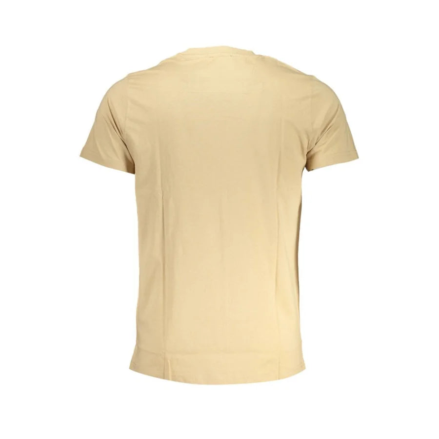 Cavalli Class Beige Cotton Men’s T-Shirt
