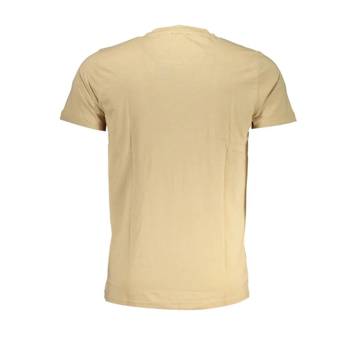 Cavalli Class Beige Cotton Mens T-Shirt