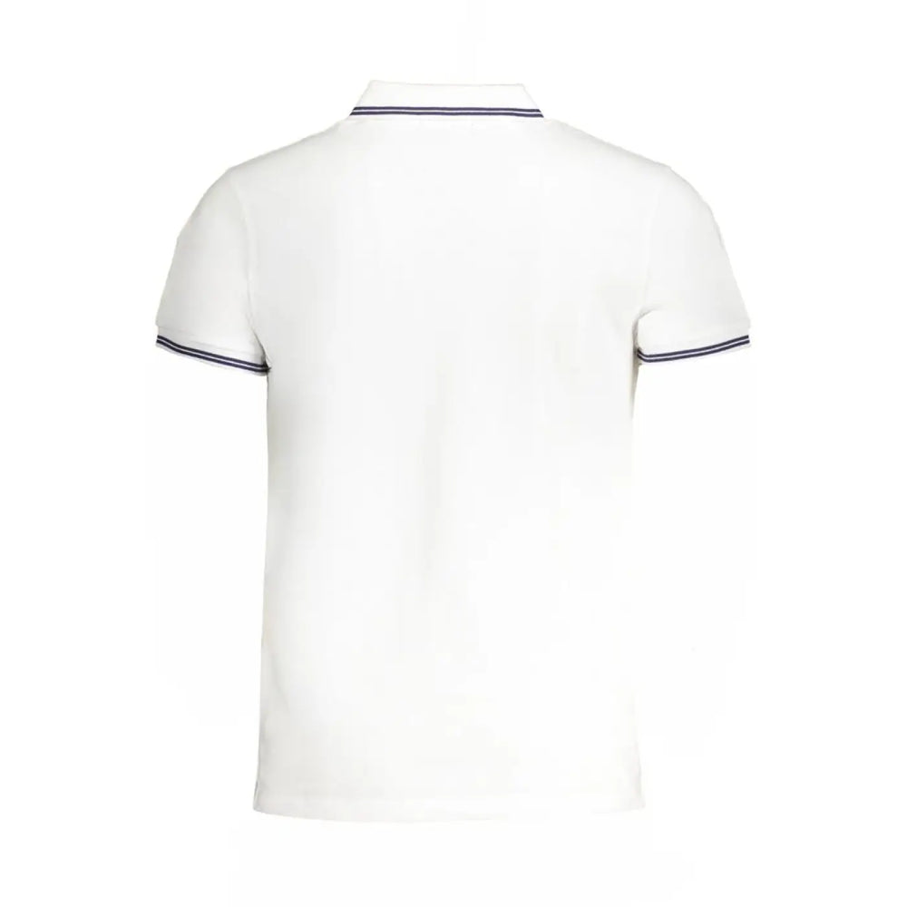 Cavalli Class Bianco Cotton Men Polo