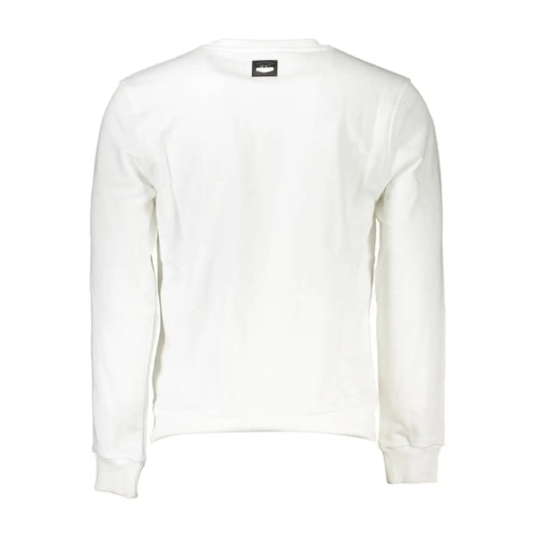 Cavalli Class Bianco Cotton Men Sweatshirt