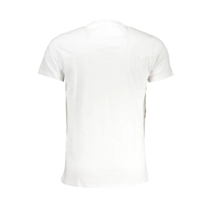 Cavalli Class Bianco Cotton Men T-Shirt