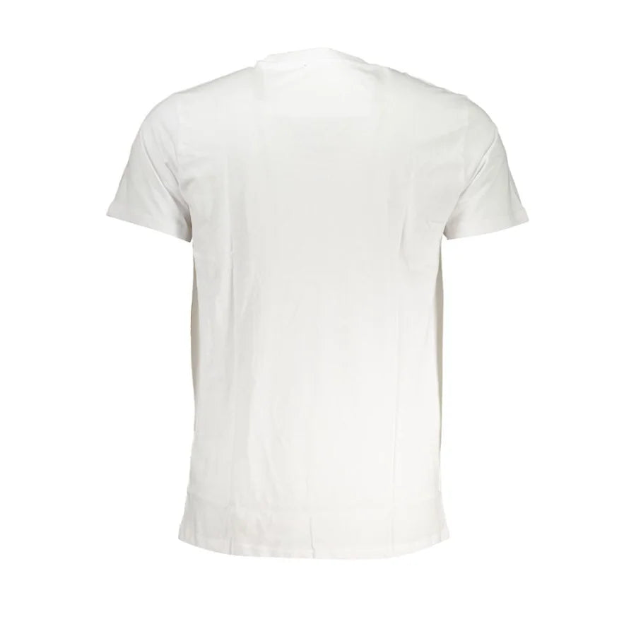 Cavalli Class Bianco Cotton Men T-Shirt