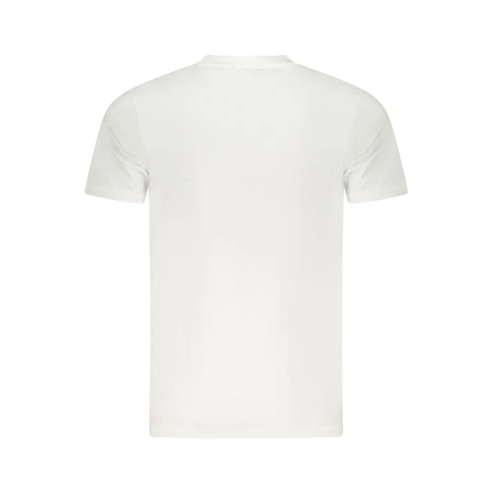 Cavalli Class Bianco Cotton Men T-Shirt