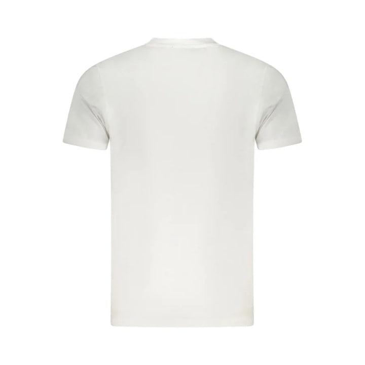 Cavalli Class Bianco Cotton Men T-Shirt