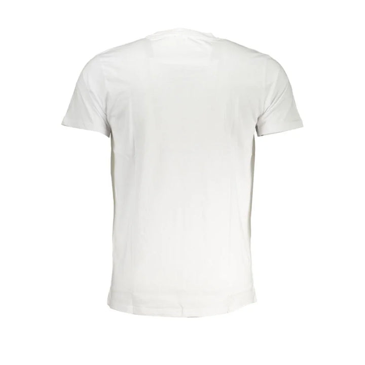 Cavalli Class Bianco Cotton Men T-Shirt