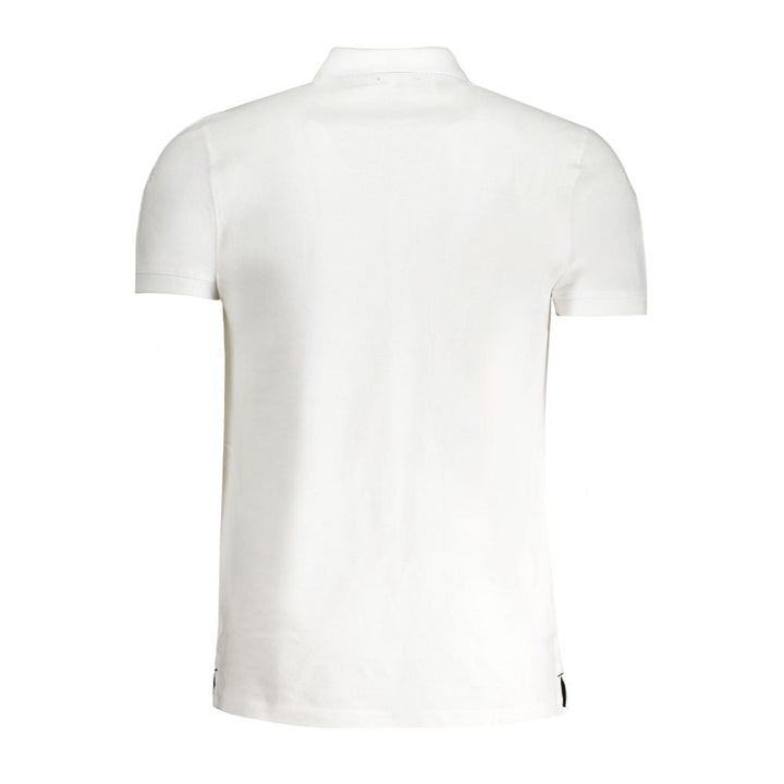 Cavalli Class ?Bianco Cotton Men’s Polo Shirt’