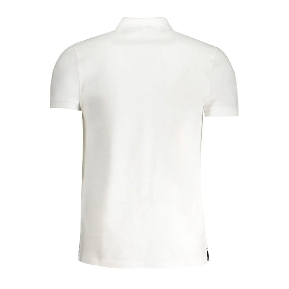 Cavalli Class ?Bianco Cotton Men’s Polo Shirt’