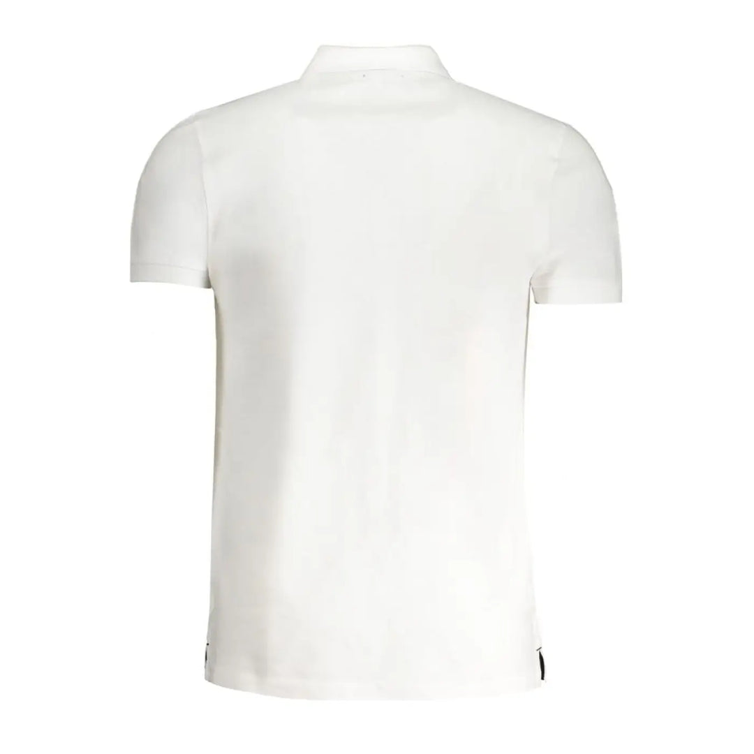 Cavalli Class ?Bianco Cotton Men’s Polo Shirt’