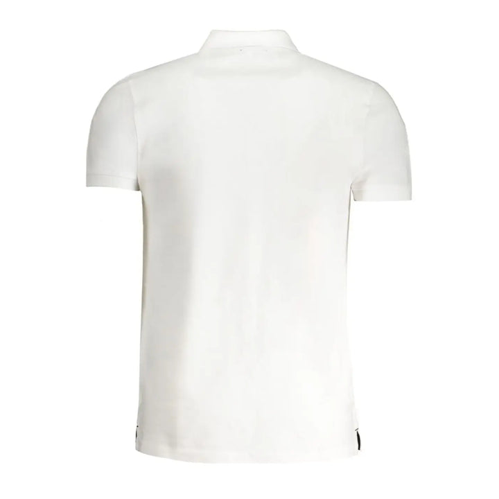 Cavalli Class ?Bianco Cotton Men’s Polo Shirt’