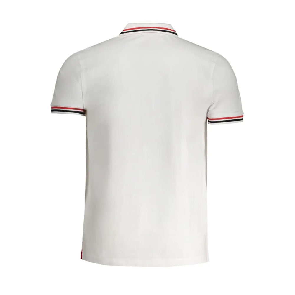 Cavalli Class Bianco Cotton Men’s Polo Shirt