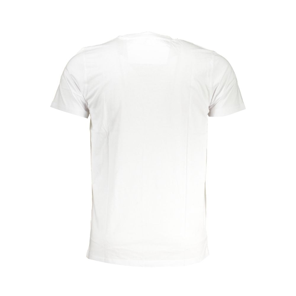 Cavalli Class Bianco Cotton Uomo T-shirt