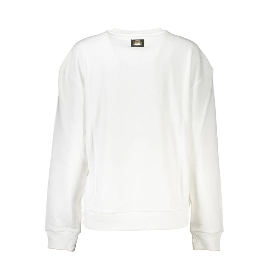 Cavalli Class Bianco Cotton Women Sweatshirt