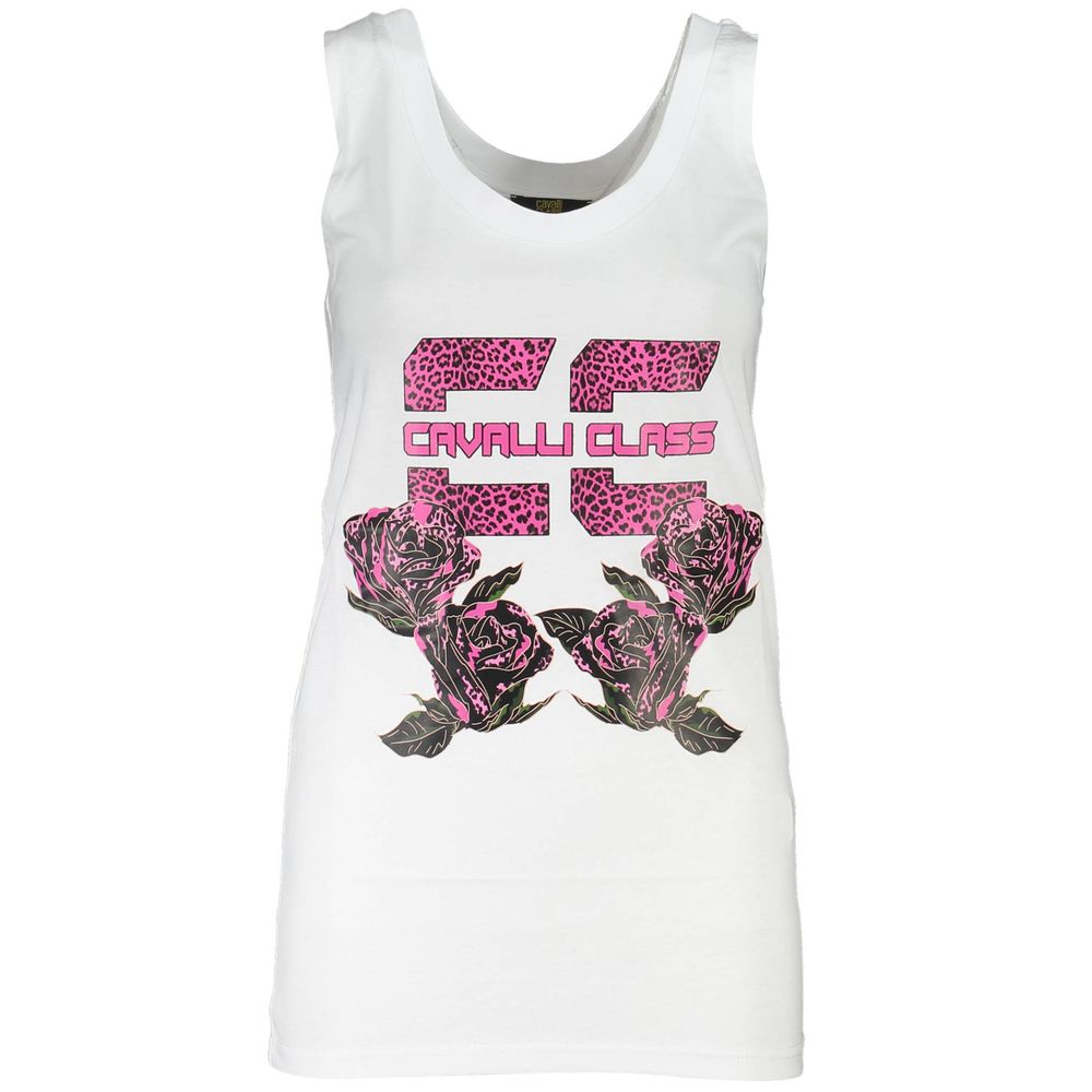 Cavalli Class - Bianco Cotton Women T-Shirt