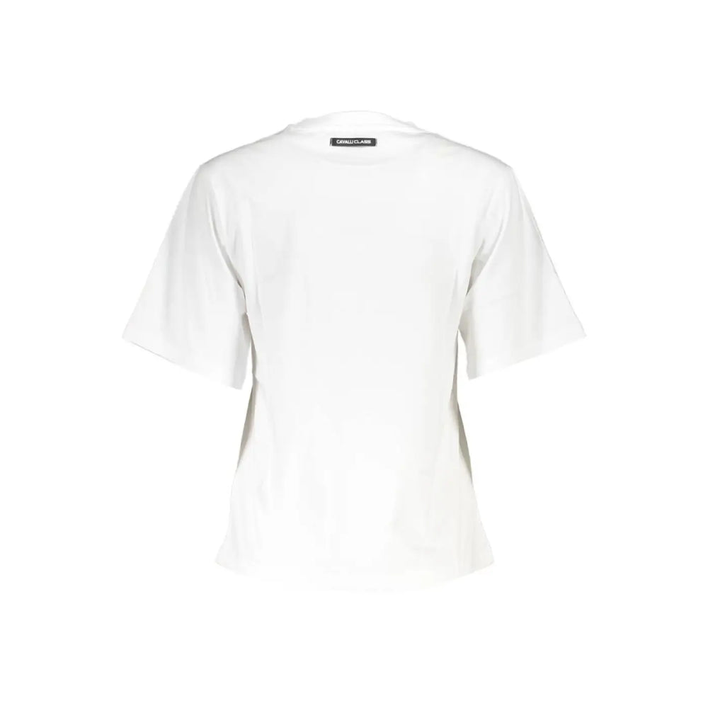 Cavalli Class Bianco Cotton Women T-shirt