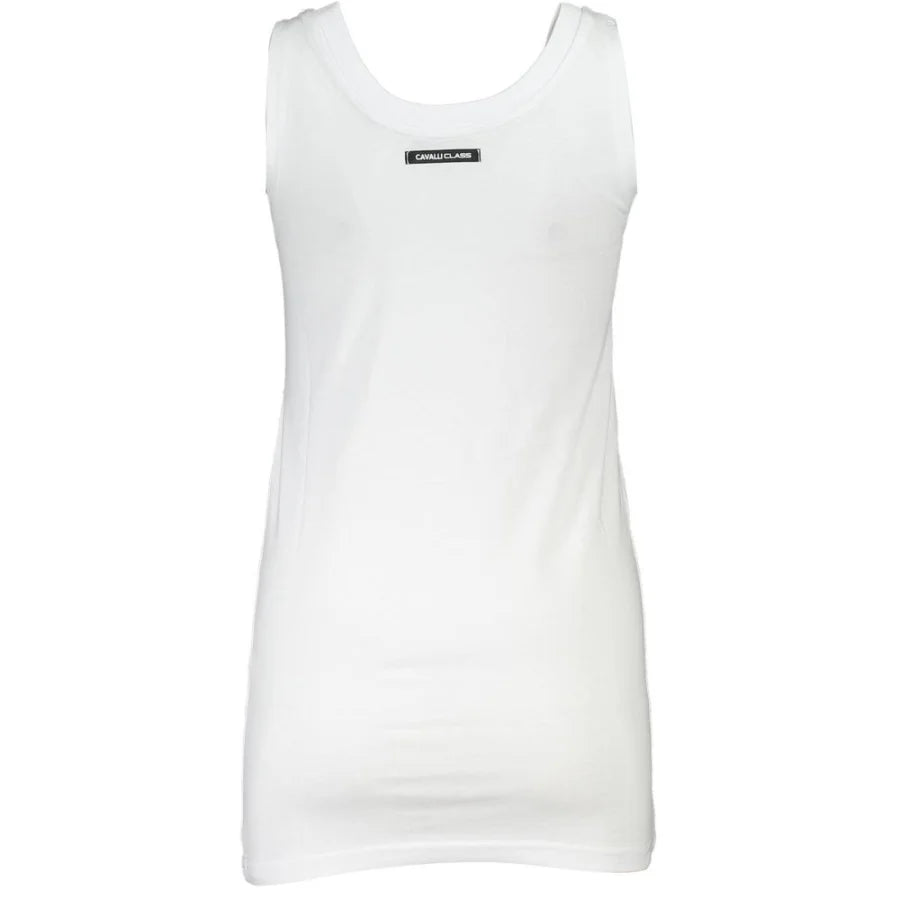 Cavalli Class Bianco Cotton Women T-Shirt