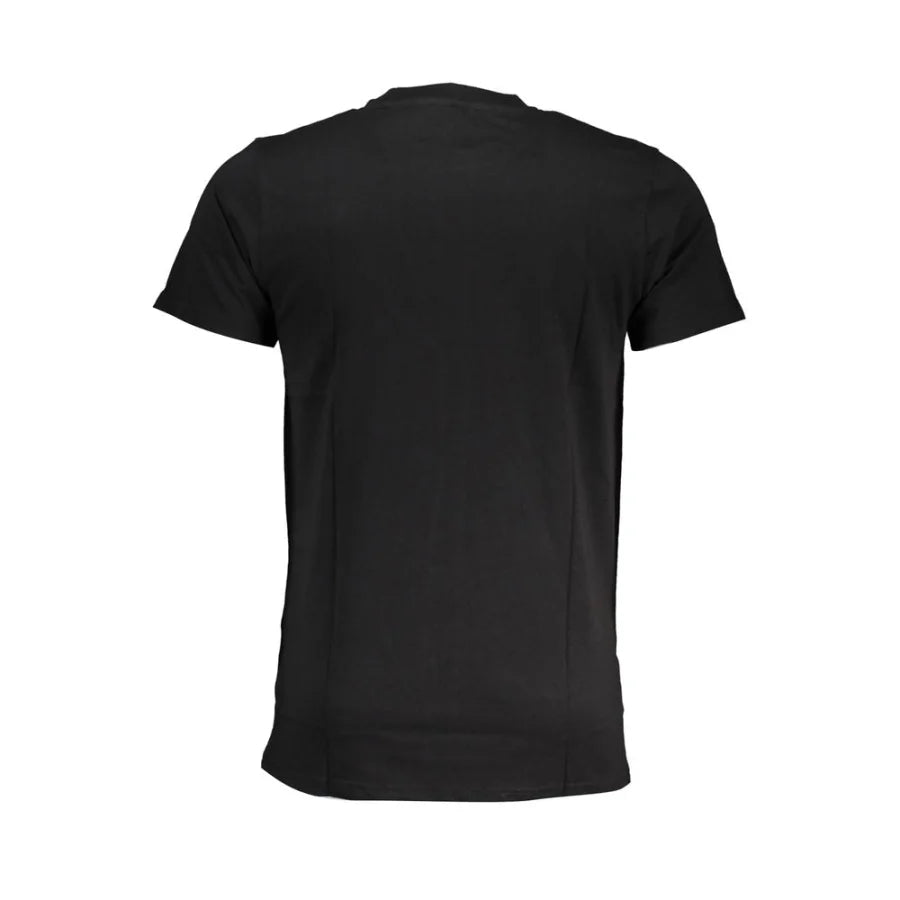 Cavalli Class Black Cotton Men T-Shirt