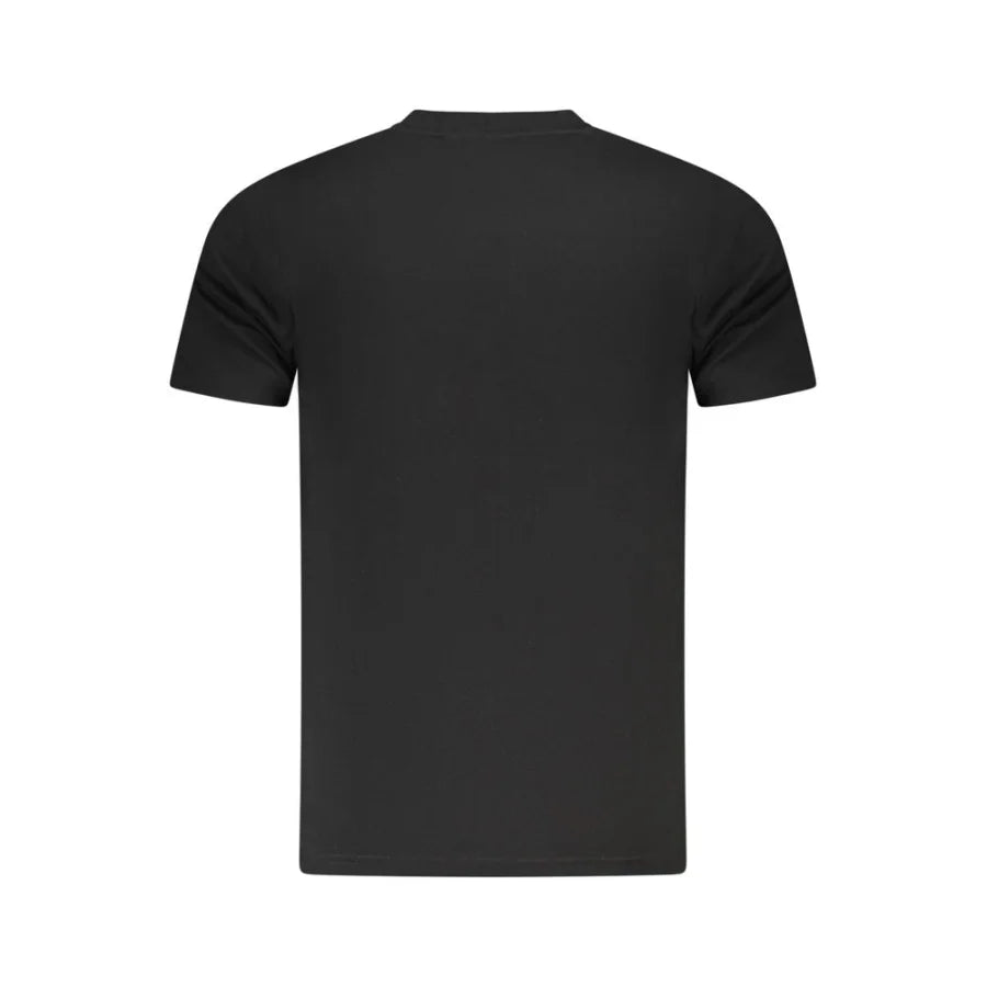 Cavalli Class Black Cotton Men T-Shirt