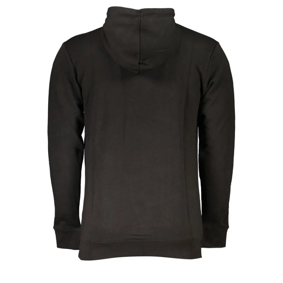 Cavalli Class Black Cotton Men’s Hooded Sweatshirt