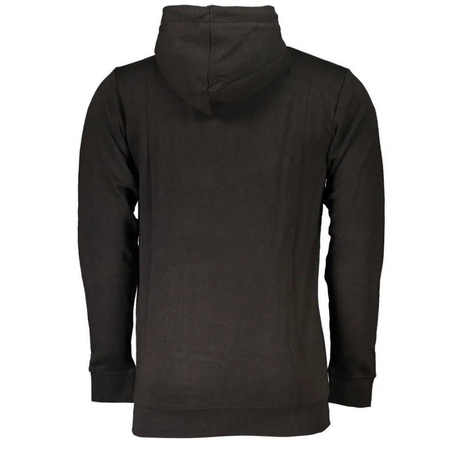 Cavalli Class Black Cotton Men’s Hooded Sweatshirt