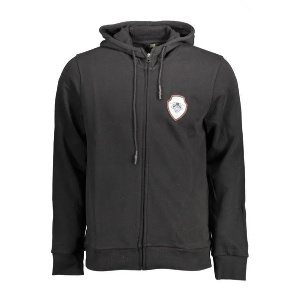 Cavalli Class Black Cotton Men’s Hoodie