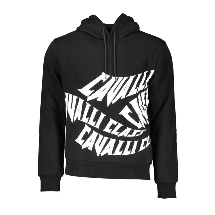Cavalli Class Black Cotton Men’s Sweatshirt