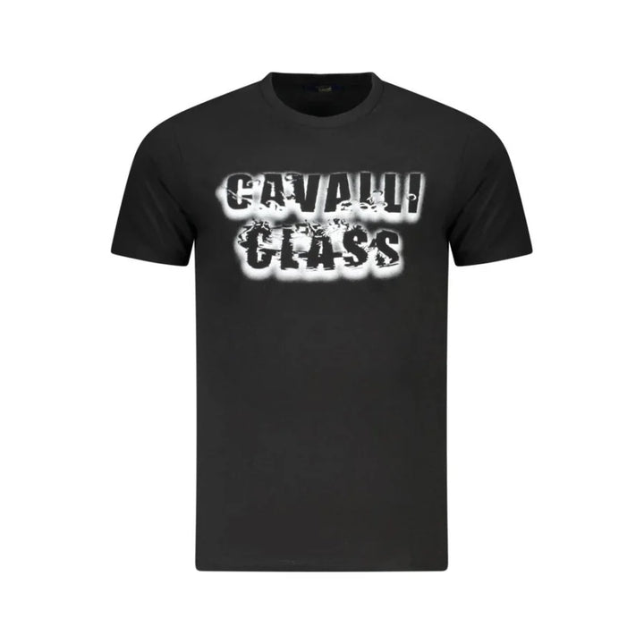Cavalli Class Black Cotton Mens T-Shirt