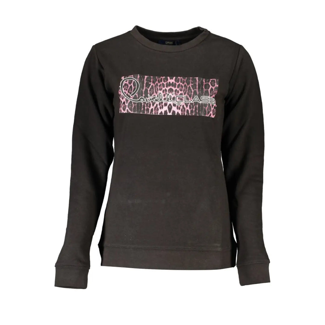 Cavalli Class Black Cotton Women Sweatshirt