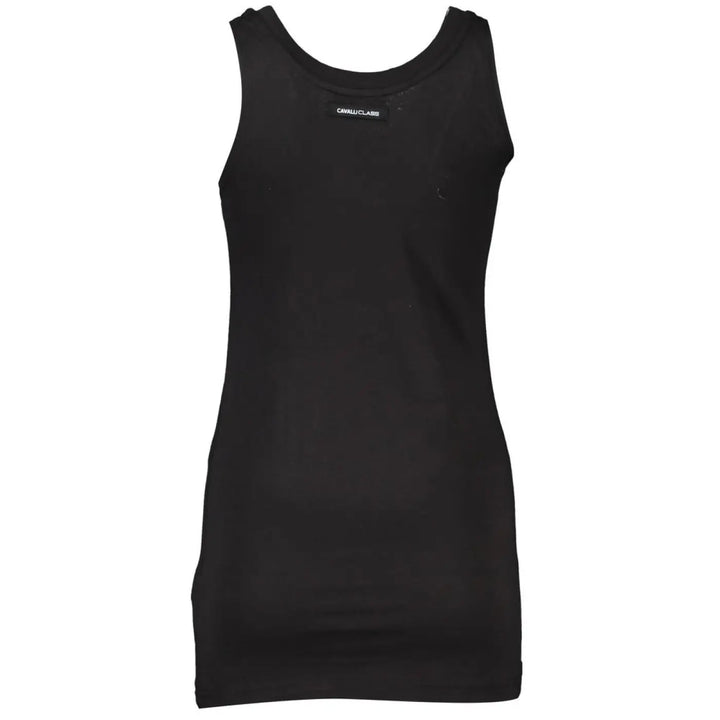 Cavalli Class Black Cotton Women’s Tank Top