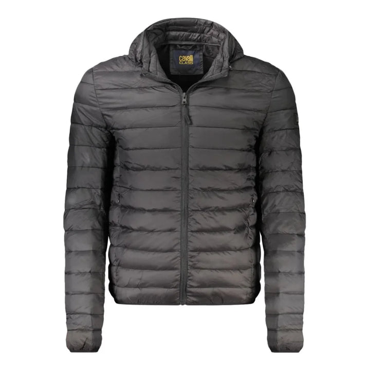 Cavalli Class Black Polyester Jackets & Coat