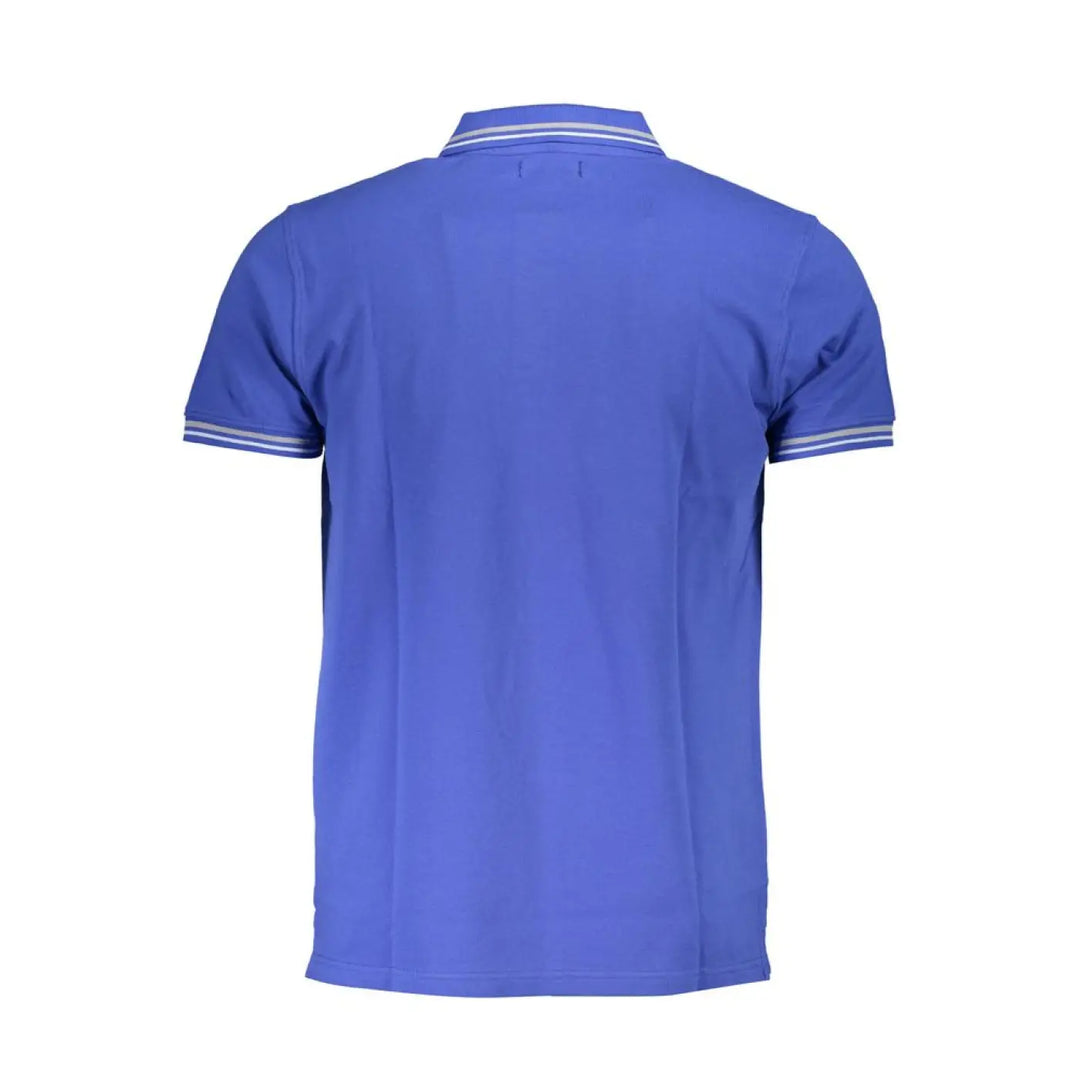 Cavalli Class Blu Cotton Men Polo