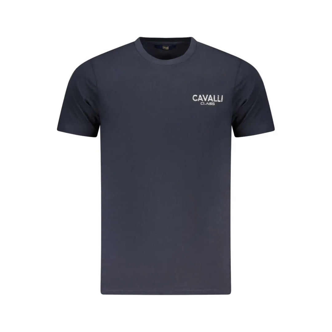 Cavalli Class Blu Cotton Men T-shirt