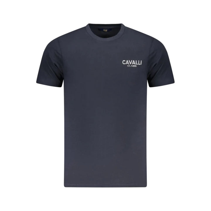Cavalli Class Blu Cotton Men T-Shirt