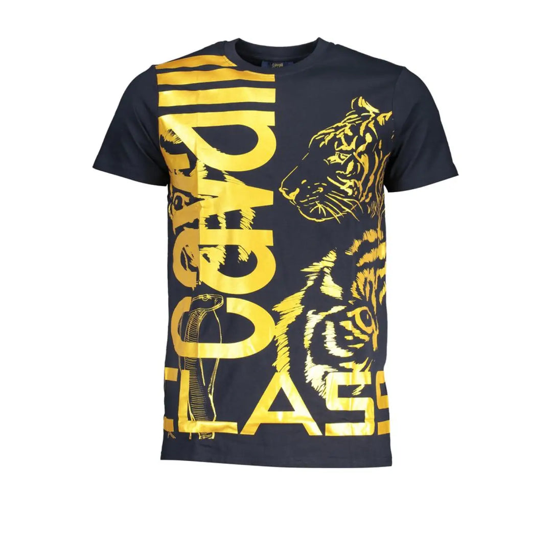 Cavalli Class Blu Cotton Men’s T-Shirt