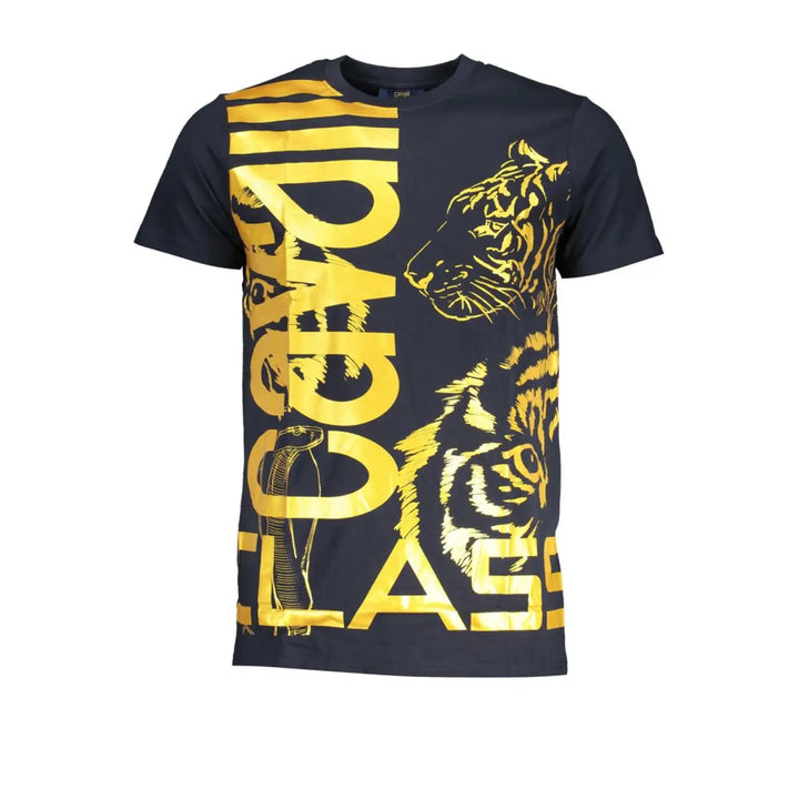 Cavalli Class Blu Cotton Men’s T-Shirt