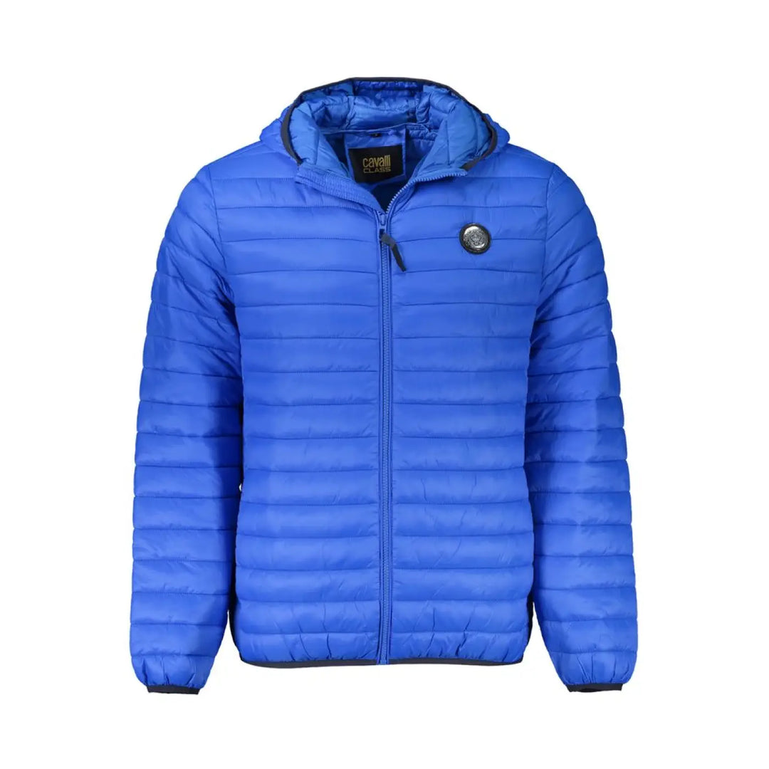 Cavalli Class Blu Poliammide Men’s Jacket