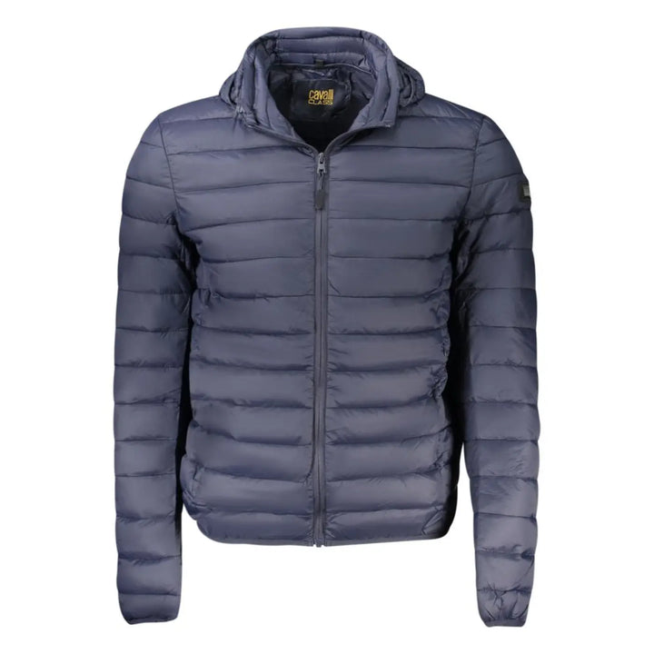 Cavalli Class Blu Polyester Men Jacket