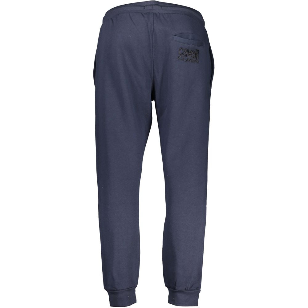 Cavalli Class Blu Polyester Men’s Track Pant