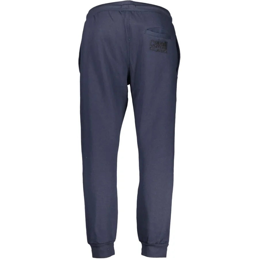 Cavalli Class Blu Polyester Men’s Track Pant