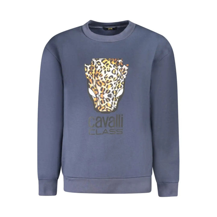 Cavalli Class Blu Polyester Woman Sweatshirt