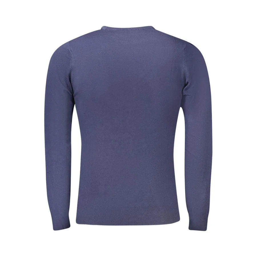 Cavalli Class Blu Viscosa Men Sweater