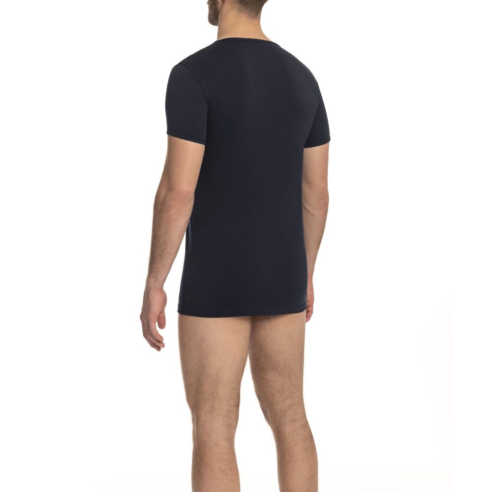 Cavalli Class Blue Cotton Men T-shirt
