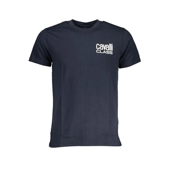 Cavalli Class Blue Cotton Men T-Shirt