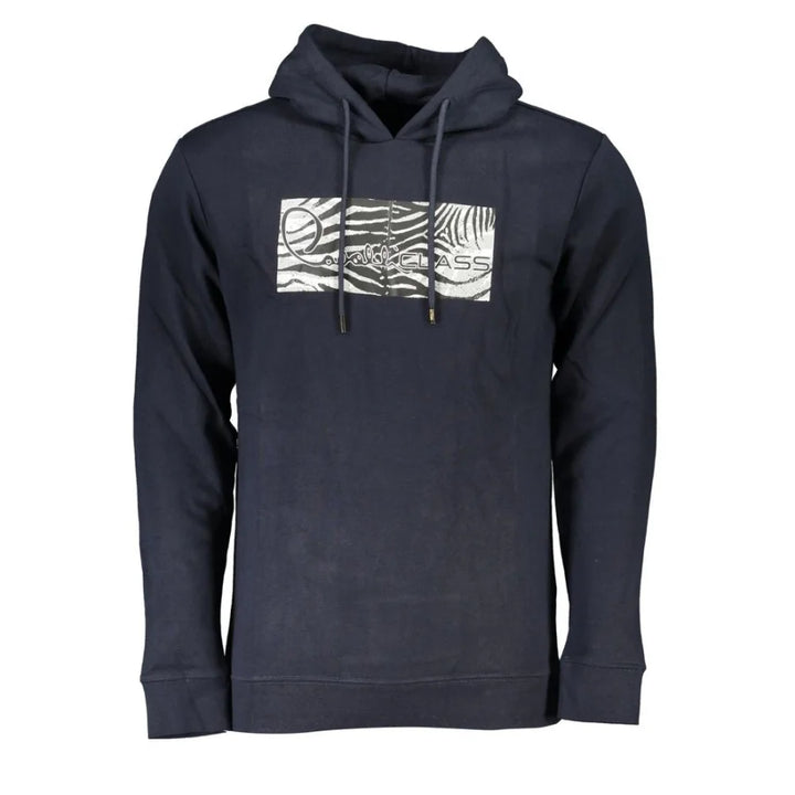Cavalli Class Blue Cotton Men’s Sweatshirt
