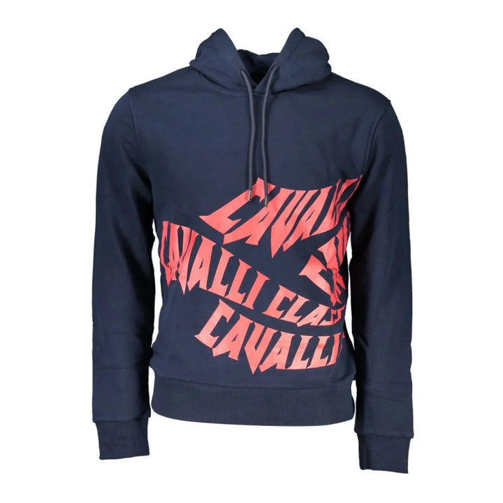 Cavalli Class Blue Cotton Men’s Sweatshirt